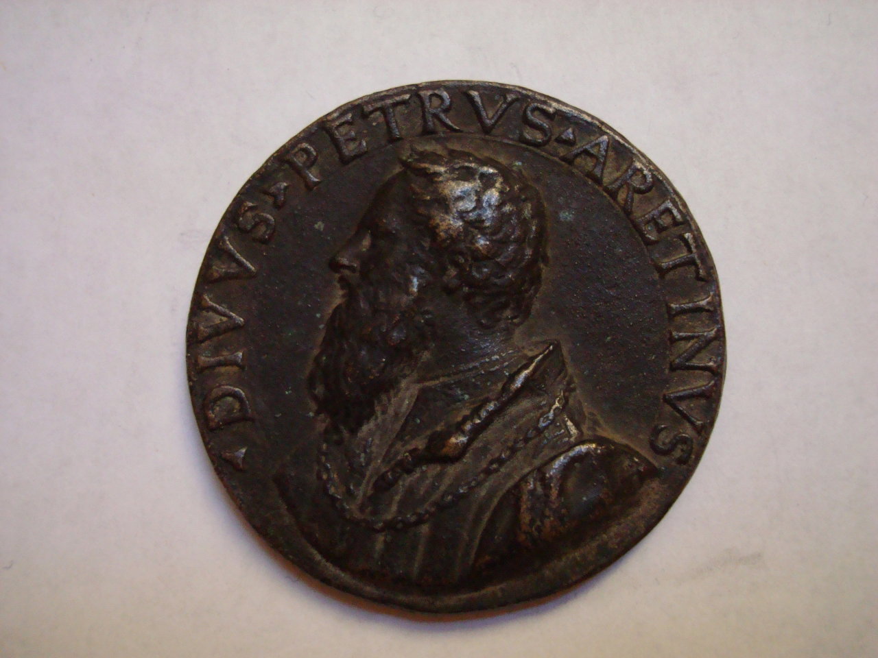 ritratto di Pietro Aretino (medaglia) by Segala Francesco (bottega) (sec. XVI)